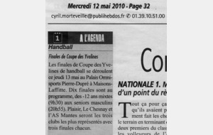 Coupe Yvelines article Courrier Yvelines - 12 mai 